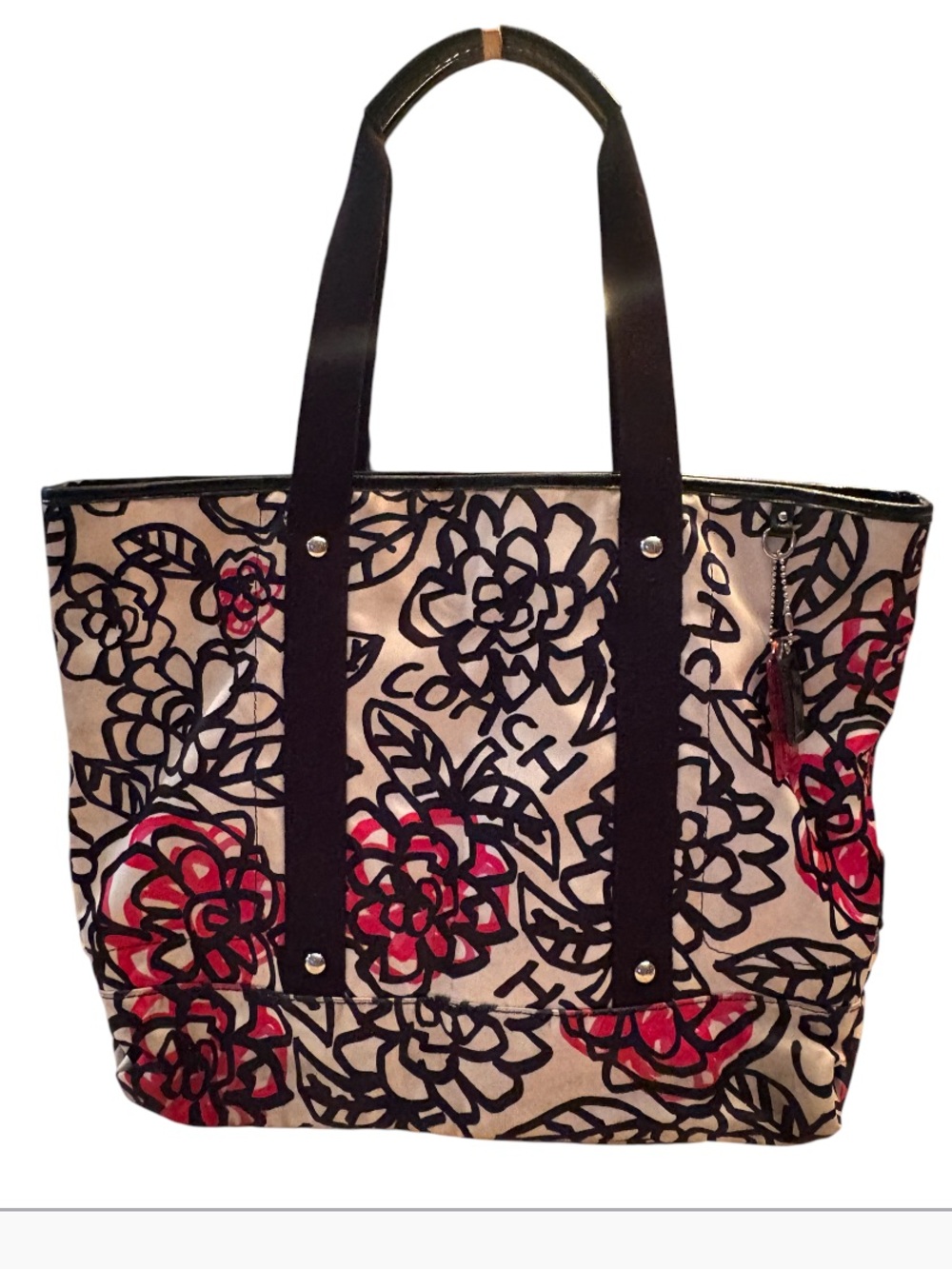 Coach Poppy Graffiti Tote